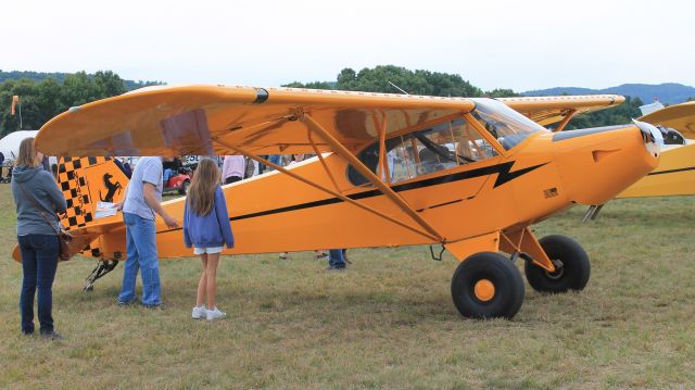 Piper L-18B Cub Special (N427M) - Texas Sport TX-11 parked during the 2022 Simsbury Fly-In.