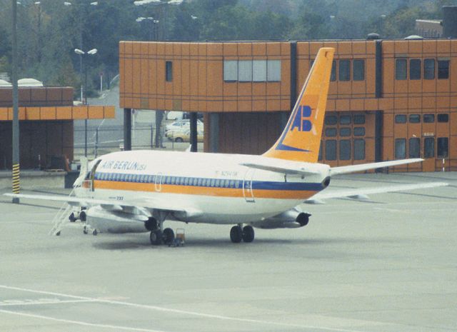 N2841W — - Aircraft leased from Hapag Lloyd - parked at Berlin Tegel Airport (TXL/EDDT) - 1983-09-xx.