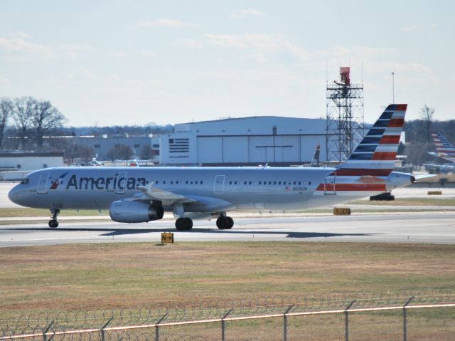 Airbus A321 (N519UW) - Crossing runway 36C for the terminal  - 12/10/14