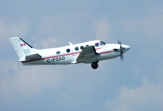 Beechcraft King Air 90 (C-FGXO) - Shown here is a Beechcraft King Air 90 a moment from departure in the Spring of 2017.