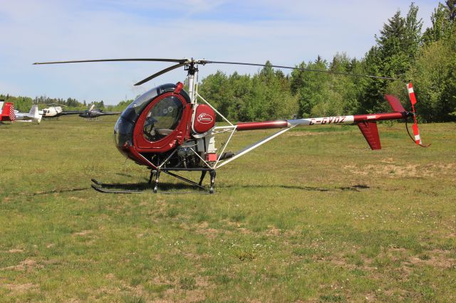 Cessna 206 Stationair (C-GVOZ) - C-GVOZ Hughes Schweizer C-269 RVA-Aéroport du lac à la Tortue QC. CSL3 08-06-2019.