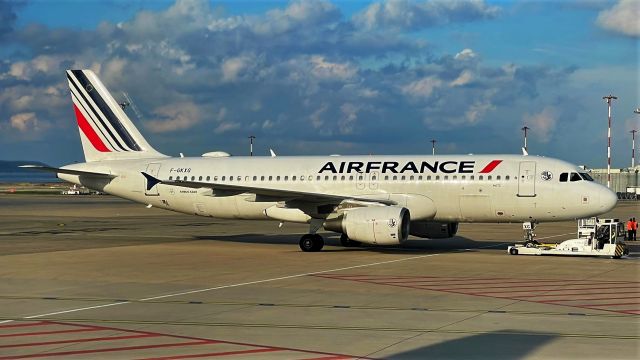 Airbus A320 (F-GKXG) - Pushing back for ALG as AF1490