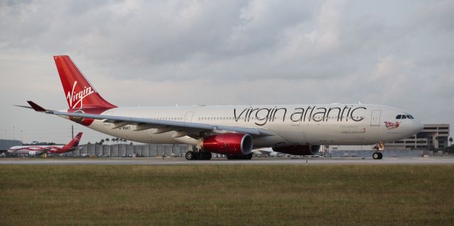 Airbus A330-300 (G-VRAY) - On the evening of the 10th of October, 2018 at Miami International airport. 