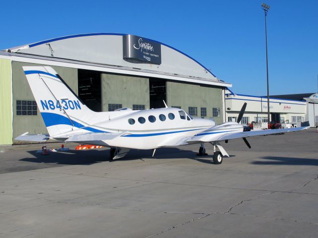 Cessna 421 (N8430N) - The best of all Cessna piston twins. Pressurized, powerful, geared engines. A very quiet cabin.