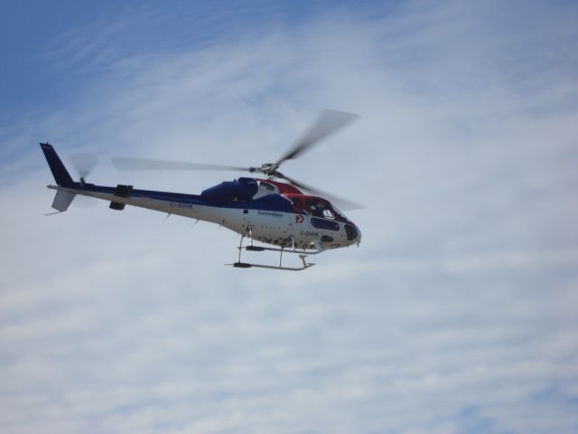 GVHK — - Canadian Helicopters doing a low pass over the main apron at the Fort McMurray, Alberta, Canada Airport on July 8, 2008