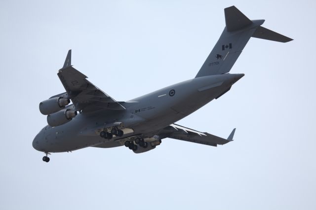 Boeing Globemaster III (17-7701) - 08 June 2015:Royal Canadian Air Foece, Boeing CC-117 Globemaster Ⅲ. Landing at HKD, Japan