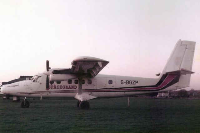 De Havilland Canada Twin Otter (G-BGZP) - Seen here in Nov-84.br /br /Transferred to Kenya 14-Mar-90 as 5Y-SKS,br /reregistered C-GKGQ 15-Feb-11,br /then exported to Netherlands Antilles 2-Mar-12 as PJ-WII for Winair.