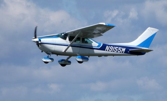 Cessna Skylane (N9155M) - Shortly after departure is this 1979 Cessna Skylane 182P in the Summer of 2019.