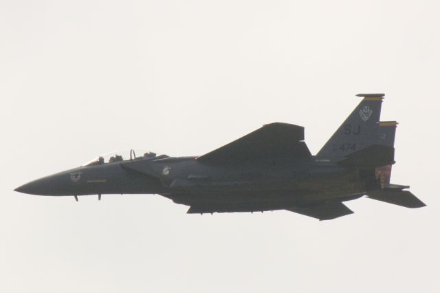 McDonnell Douglas F-15 Eagle (89-0474) - F-15E Strike Eagle from Seymour Johnson Air Force Base performs during MacDill Air Fest (11/06/11)