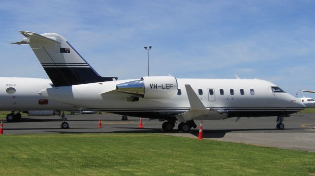 Canadair Challenger (VH-LEF) - Resting at AKL.