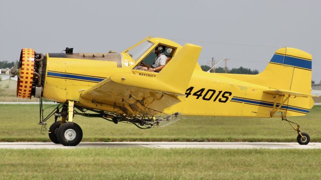 AIR TRACTOR AT-402 (N4401S) - A classic radial engined Air Tractor heading out to drop some fertilizer.br /br /N4401S is a 1975 Air Tractor AT-301, SN 301-0061, owned/operated privately. 7/24/23. 