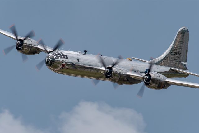 Boeing B-29 Superfortress (N69972) - 2019 Star Spangled Salute Air & Space Show at Tinker AFB, Oklahoma.