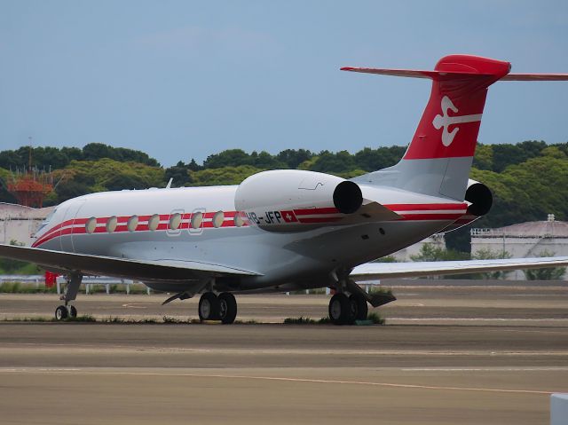 Gulfstream Aerospace Gulfstream G650 (HB-JFP) - Photo taken on Jun 08, 2023.