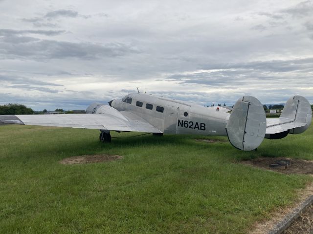 Beechcraft 18 (N62AB) - Toledo, Washington