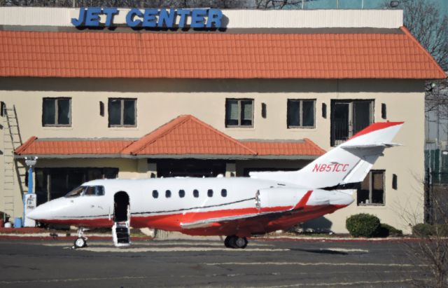 Hawker 800 (N851CC) - On the Tarmac in this Hawker Siddeley HS-125-400 in the Winter of 2016. 