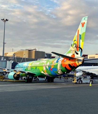 Boeing 737-800 (N565AS) - Loonie Tunes Special @ KBOS Logan 11/14/23