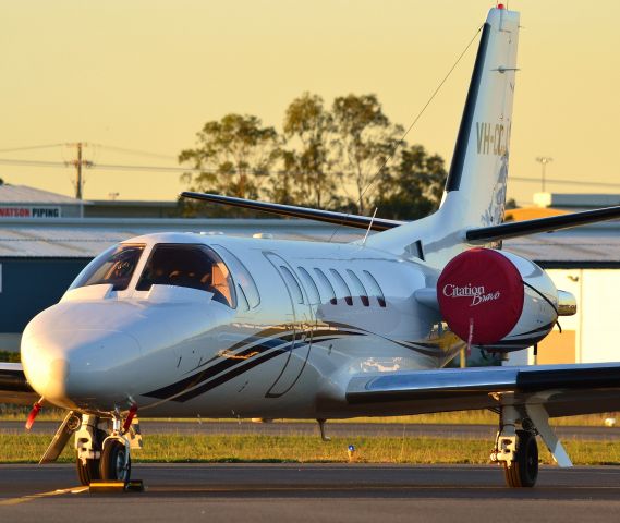 Cessna Citation II (VH-CCJ) - Sitting at Bay 5 At Gladstone Airport Queensland Australia.  Taken as the sun was setting