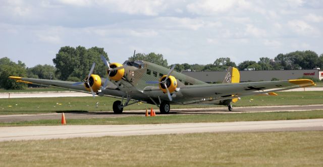 1ZAR — - The Junkers Ju 52 in a military role, it flew with the Luftwaffe as a troop and cargo transport and briefly as a medium bomber. - Wikipedia