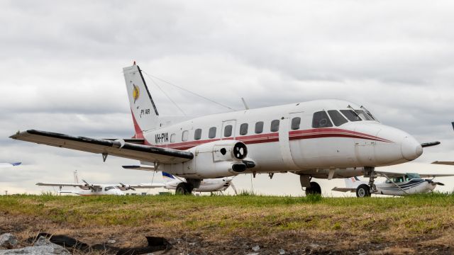 Embraer EMB-110 Bandeirante (VH-PYA) - Sitting abandoned on the Essendon apron