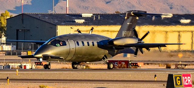 Piaggio P.180 Avanti (N590ML) - N590ML 1992 PIAGGIO P180 Avanti s/n 1014 - MEDICAL LOGISTICS LLCbr /br /North Las Vegas Airport  KVGTbr /Photo: TDelCorobr /December 6, 2024