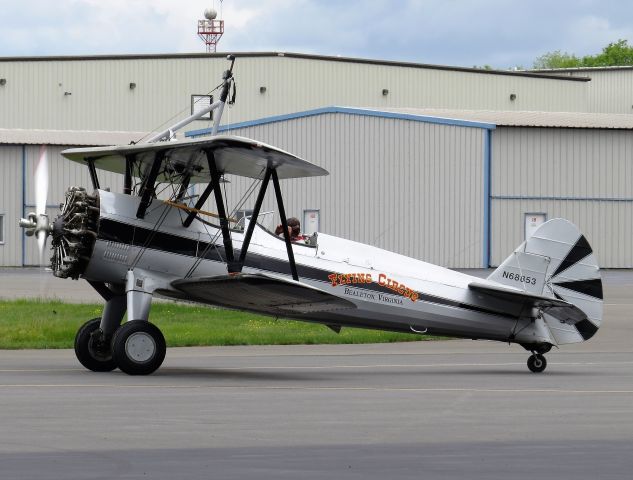 Beechcraft Baron (58) (N68853) - Boeing PT-17 Kaydet Stearman at Manassas Air Show 2016