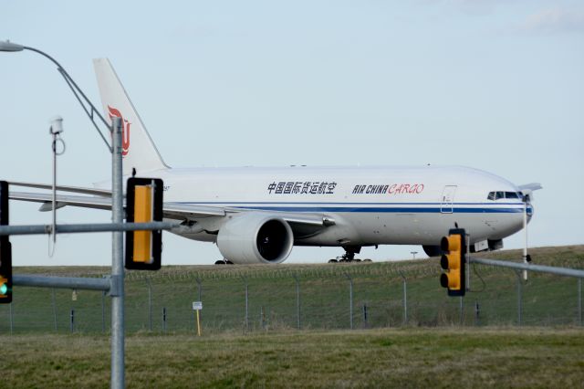 Boeing 777-200 (B-2097) - Southwest side of DFW airport.  