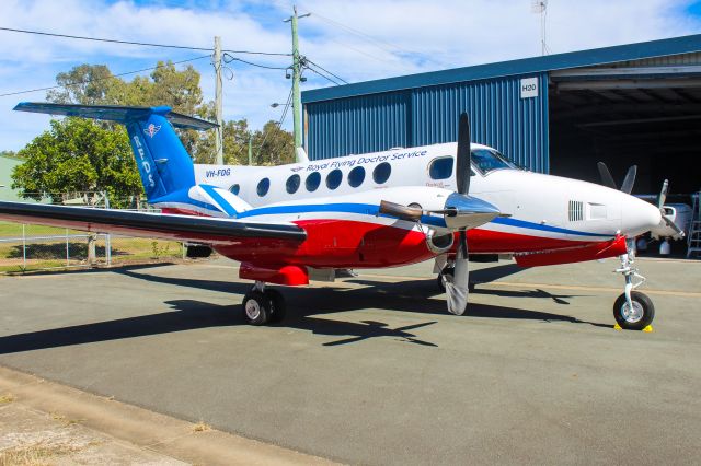 Beechcraft Super King Air 200 (VH-FDG) - Fresh out of the paint shop feature the new colors 