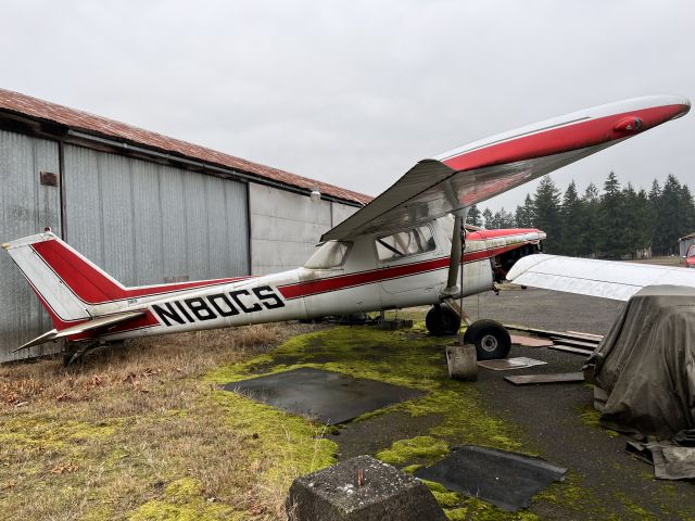 Cessna Commuter (N180CS) - Cessna 150K with a tailwheel mod and bush tires. Missing engine cowl. 