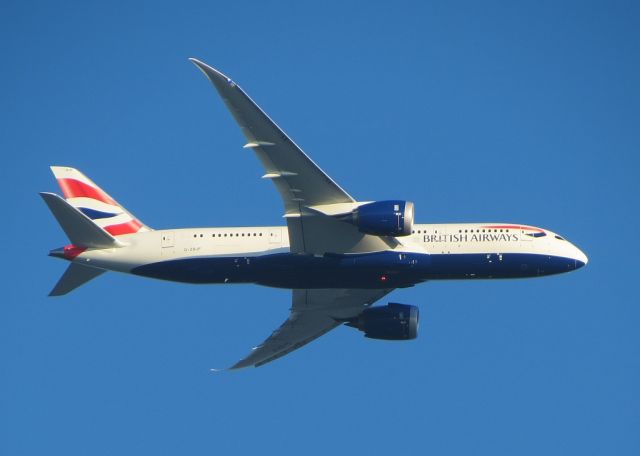 Boeing 787-8 (G-ZBJF) - Over Cherry Hill, NJ enroute to PHL.