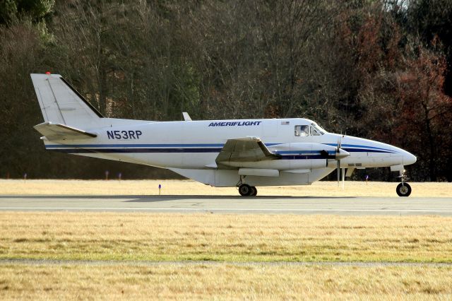 Beechcraft Airliner (N53RP) - Lining up on 29