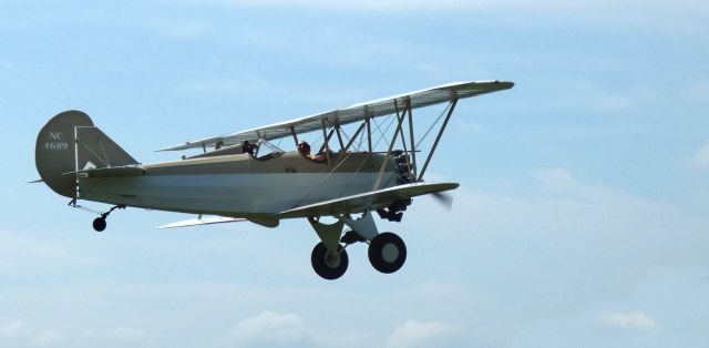 TRAVEL AIR B (NC4689) - Making a low pass is this 1928 Travel Air 2000 in the Spring of 2024.