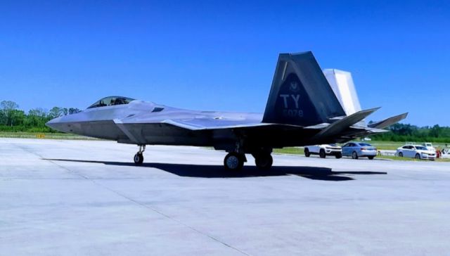 Lockheed F-22 Raptor (09-4078) - F-22A Raptor taxiing out to peform at the 2019 MCAS Beaufort Airshow. This F-22 is(/was) based at Tyndall AFB.