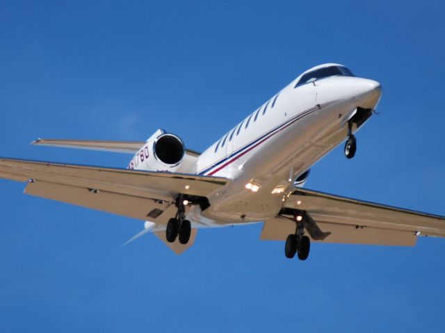 Learjet 45 (N817BD) - BOMBARDIER AEROSPACE CORP on final for runway 2 KJQF - 5/25/13