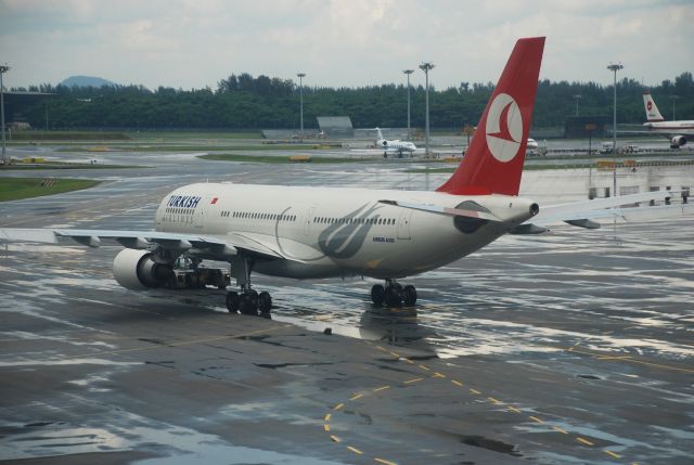 Airbus A330-200 (TC-JNE) - Turkish National Carrier Thy A330 is taxiing to runway.