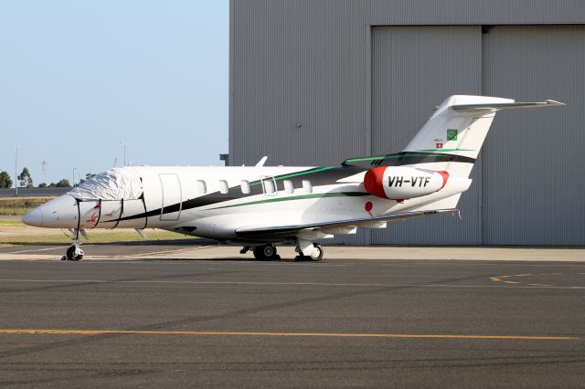 Pilatus PC-24 (VH-VTF) - All Locked up for its stay at Essendon Airport.