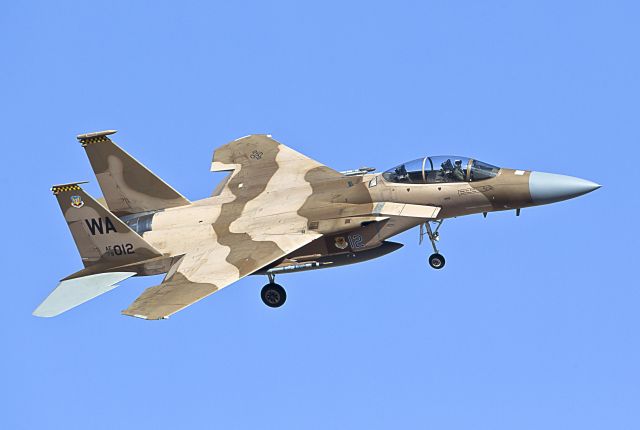 McDonnell Douglas F-15 Eagle (WAAF79012) - McDonnell Douglas F-15 Eagle - Aggressorbr /Red Flag Exercise - Nellis Air Force Base (03/13)br /WA AF79 012 - from Nellis AFB, NV