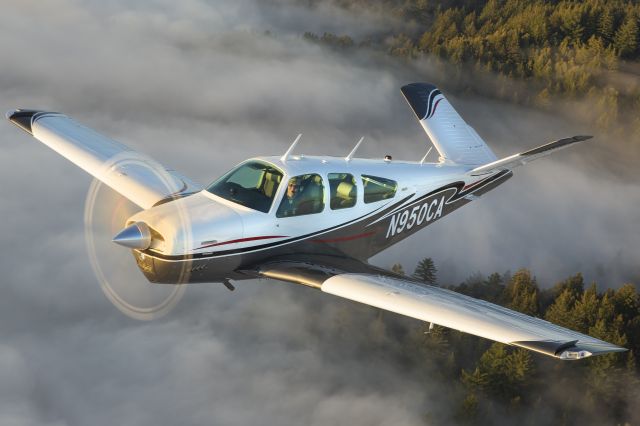 Beechcraft 35 Bonanza (N950CA) - Evening photoshoot along the California Coastline south of Half Moon Bay, CA