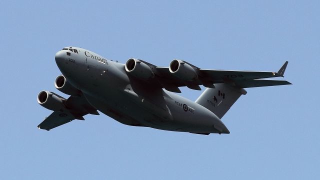 Boeing Globemaster III (17-7703) - 19/04/2018: Canadian Air-Force Globemaster participating in Israels 70th Independence Day Air-Show.