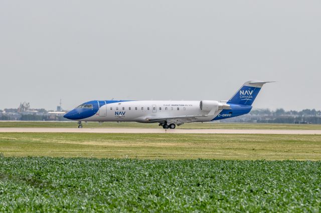 Canadair Regional Jet CRJ-200 (C-GNVC) - Nav Canada Instrument Landing System Testing at the Grande Prairie Airport