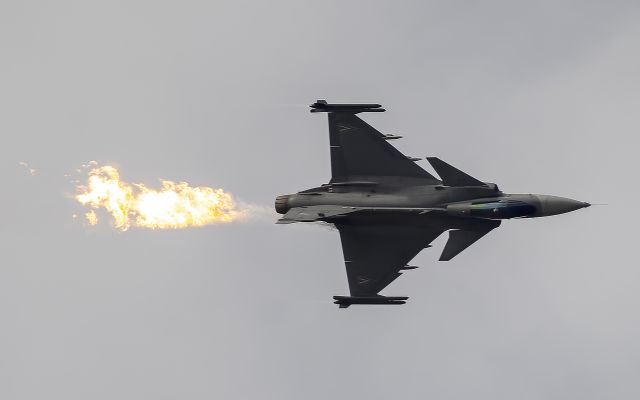 Saab JAS39 Gripen (NOS31) - 31 SAAB Gripen JAS-39C of Hungarian Air Force (HUF)  Displaying at RIAT 