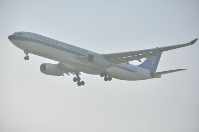 Airbus A330-200 (B-6098) - Landing in the sun light