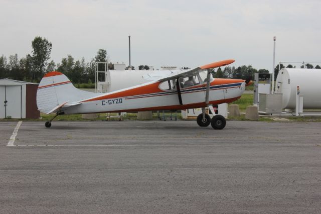 Cessna 170 (C-GYZQ) - Cessna 170 B Aéroport de Joliette CSG3 28-08-2016