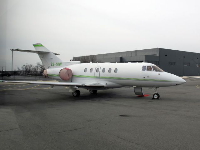 Hawker 800 (ZS-SGV) - South African registered Hawker, based at Lagos.