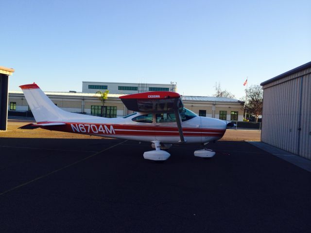 Cessna Skylane (N6704M) - Hangar at KSEE