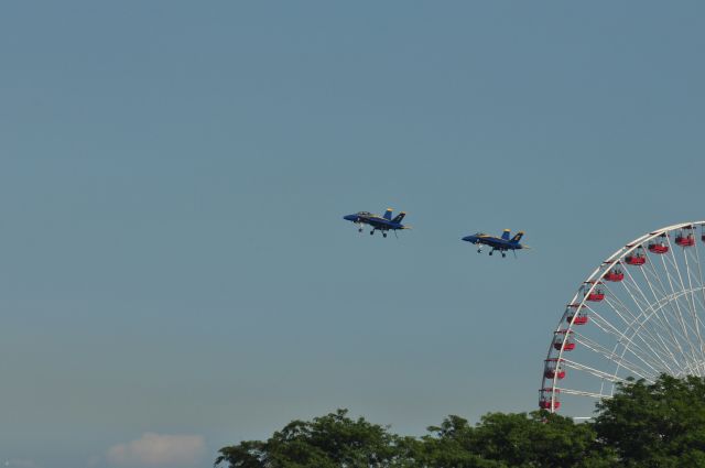 McDonnell Douglas FA-18 Hornet — - Navy Pier Chicago 2010