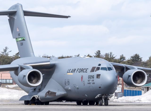 Boeing Globemaster III (00216) - On tha ramp at Bangor