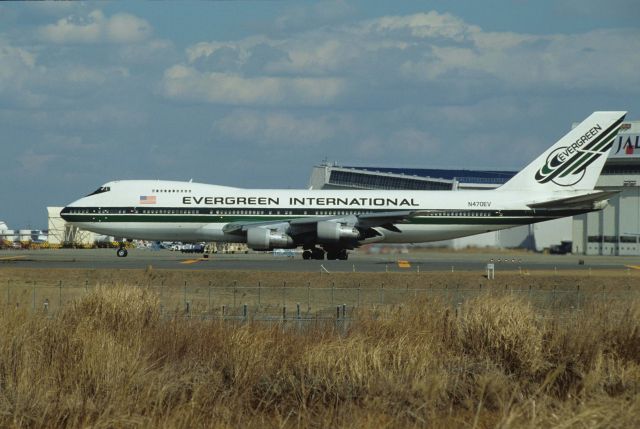 Boeing 747-200 (N470EV) - Departure at Narita Intl Airport Rwy34 on 1991/02/23