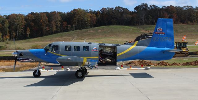 PACIFIC AEROSPACE 750XL (N216PK) - A Pacific Aerospace P-750XL, operated by Skydive Windy City, taxiing along the ramp during the Elks Lodge 1609 sponsored Cullman Veterans Day Celebration at Folsom Field, Cullman Regional Airport, AL - November 4, 2017.