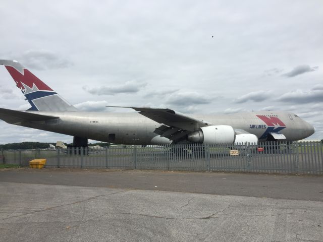 Boeing 747-200 (G-MKGA) - MKGA was the first 747 purpose built freighter ever made. Shes not in very good condition, but it could be worse.