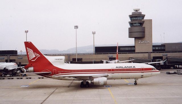 Lockheed L-1011 TriStar — - L-1011 Tristar 4R-ULB Airlanka, at Zurich int. airport 1999